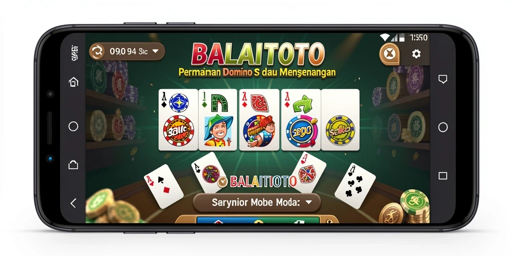 Tampilan gameplay menarik dalam permainan Domino BALAITOTO.