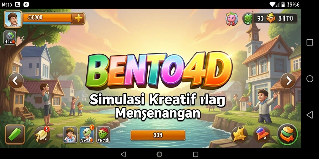 Screenshot gameplay BENTO4D yang menampilkan kreativitas dan simulasi.
