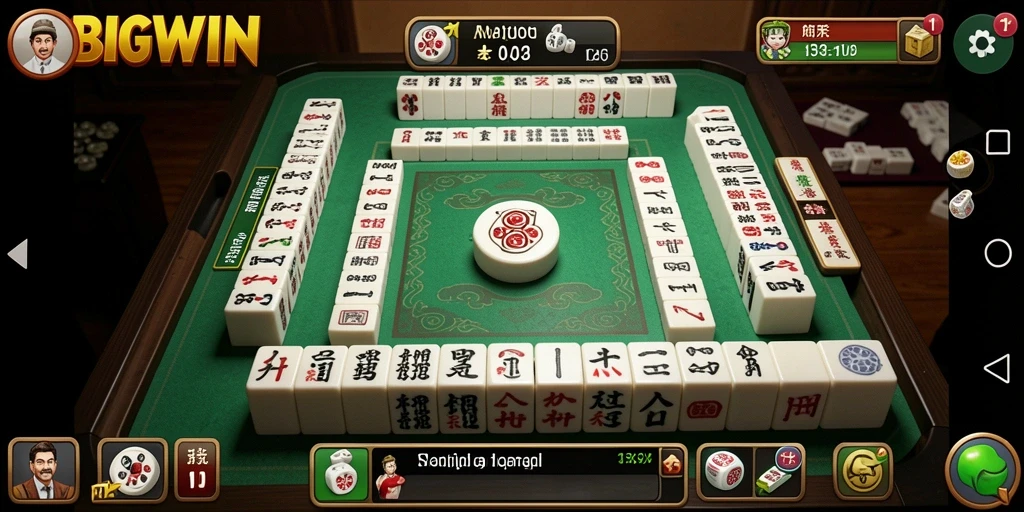 Screenshot BIGWIN menampilkan gameplay mahjong yang seru dan menantang.