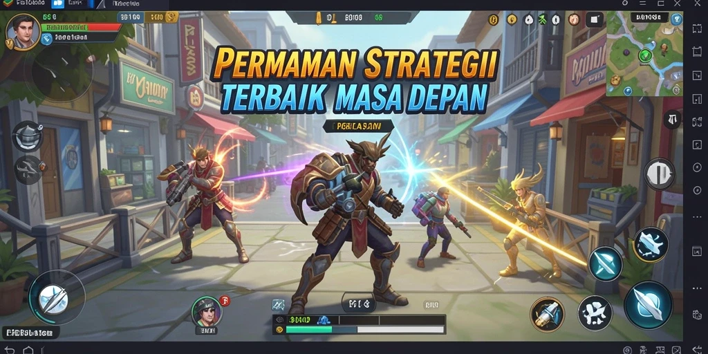 Screenshot utama FB168 menampilkan aksi pertempuran seru dalam permainan SLG.