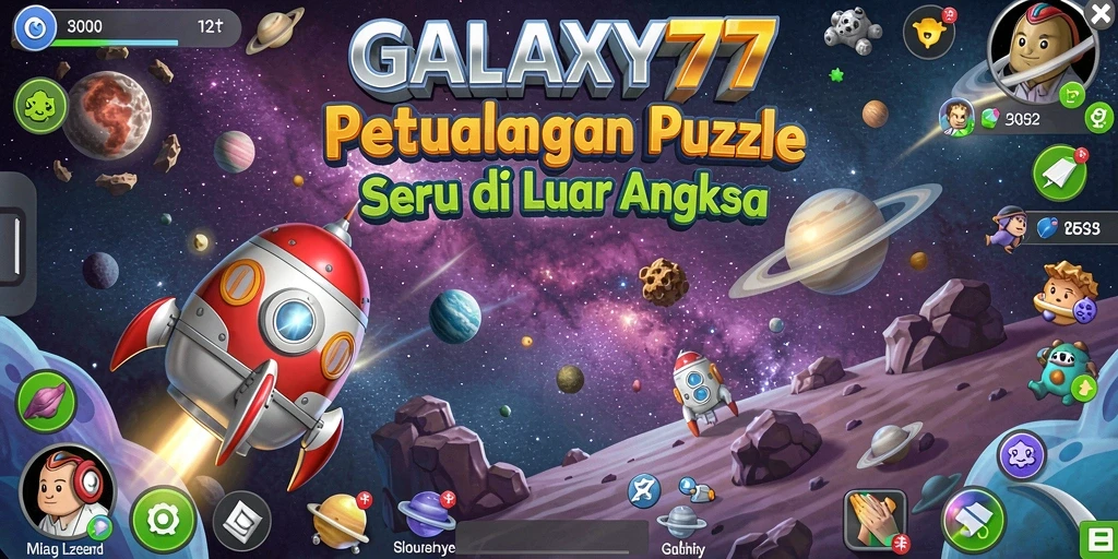 Tampilan gameplay menarik dari GALAXY77 dengan berbagai teka-teki.