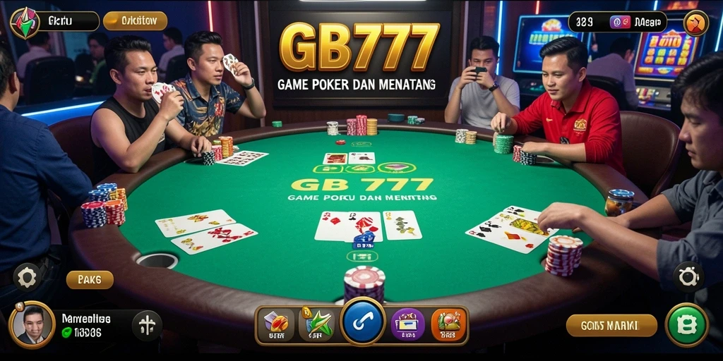 Screenshot GB777 menunjukkan gameplay Poker yang menarik dan interaktif.