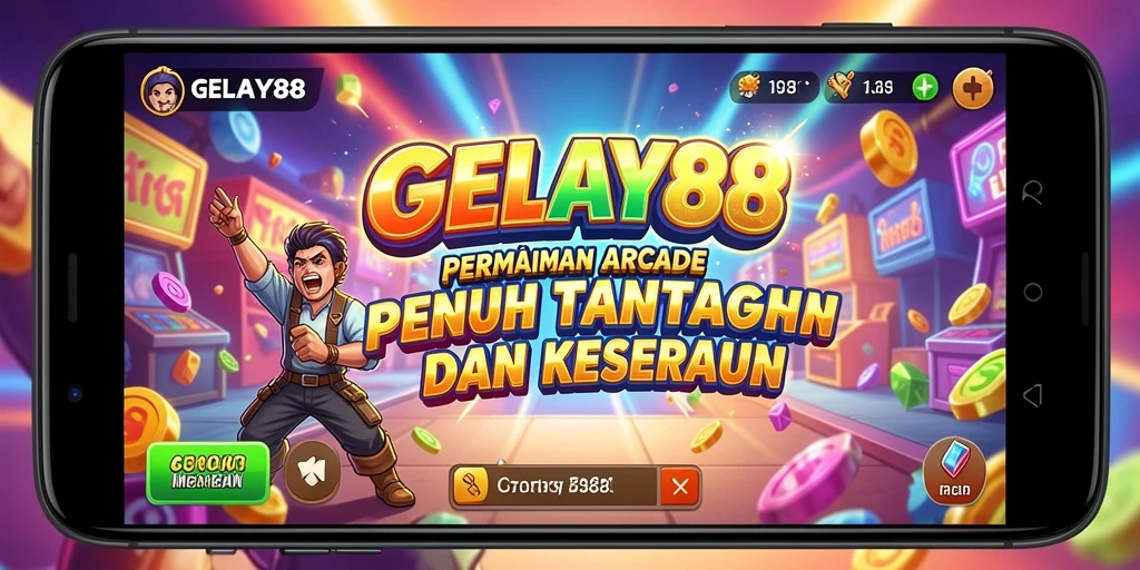 Screenshot utama GELAY88 menampilkan aksi seru dalam gameplay arcade.
