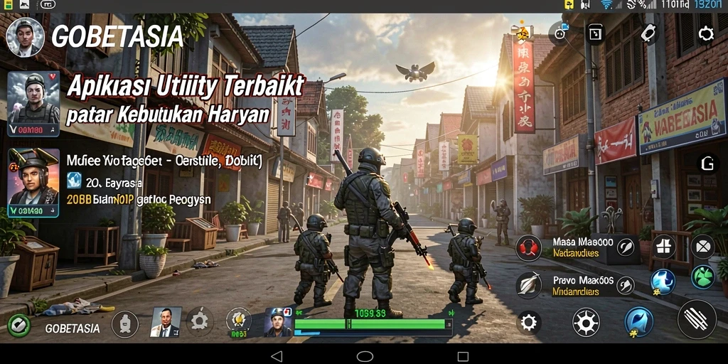 Tangkapan layar dari GOBETASIA menunjukkan antarmuka pengguna yang intuitif dan fungsional.