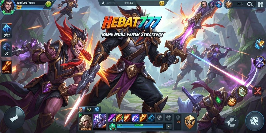 Tampilan dinamis dalam gameplay seru HEBAT777.