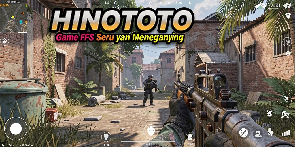 Tampilan visual menarik dari gameplay HINOTOTO dalam aksi FPS.