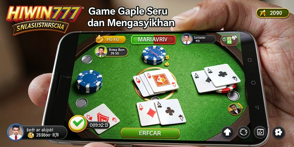 Gameplay HIWIN777 yang seru dan interaktif dalam Gaple.