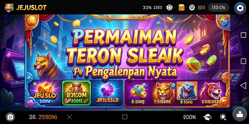 Tampilan gameplay JEJUSLOT yang menarik dan penuh warna.