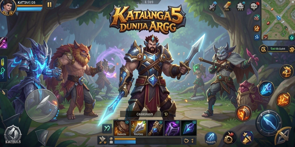 Gameplay KATSU5 dengan aksi seru dan grafik menawan.