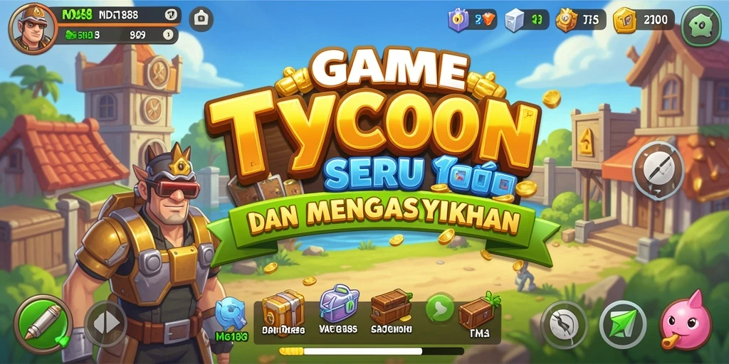 Screenshot gameplay MDG188 menampilkan elemen manajemen bisnes yang mendebarkan.