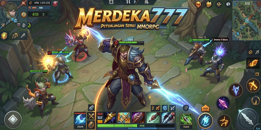 Tampilan gameplay seru MERDEKA777 di dunia MMORPG.