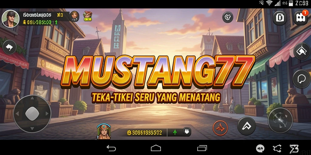 Tampilan gameplay <strong>MUSTANG77</strong> yang menantang dan interaktif.