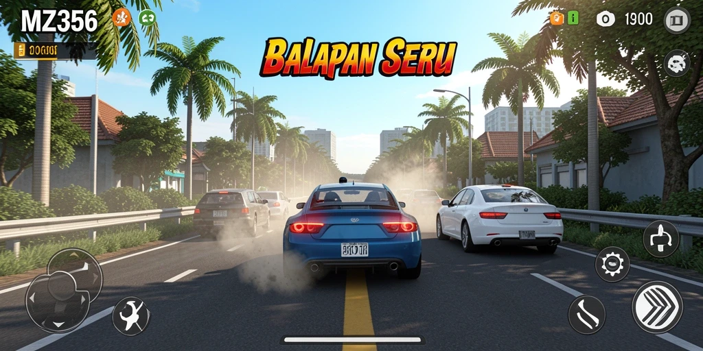 Tampilan gameplay seru dan mendebarkan di MZ356.