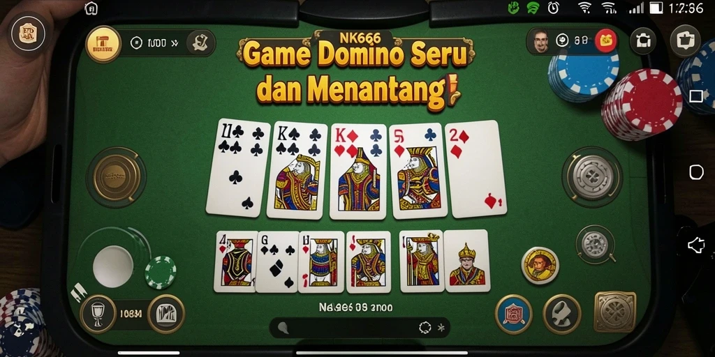 Tampilan menarik saat bermain game Domino NK666 dengan teman.