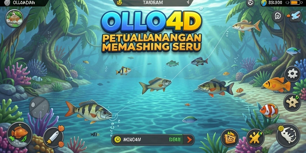 Tampilan screenshot utama OLLO4D yang menarik menunjukkan pengalaman memancing yang mendebarkan.