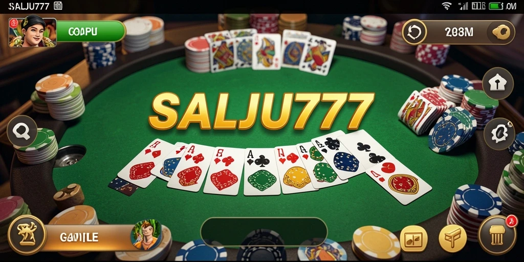 Tampilan gameplay Gaple yang seru dan interaktif di SALJU777.