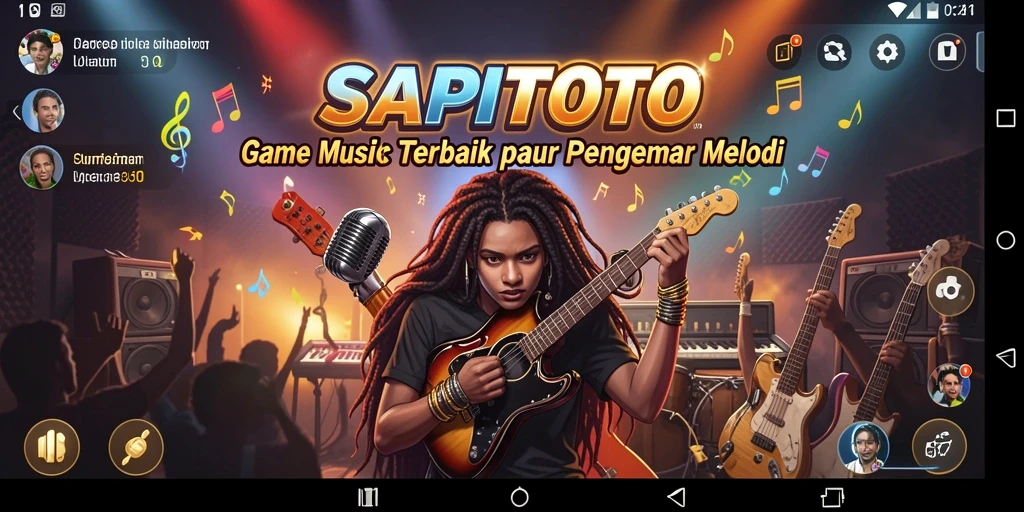 Screenshot gameplay SAPITOTO dengan berbagai pilihan lagu menarik.