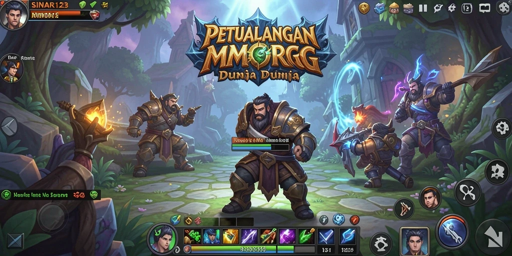 Tampilan permainan SINAR123 yang memukau dalam dunia MMORPG.
