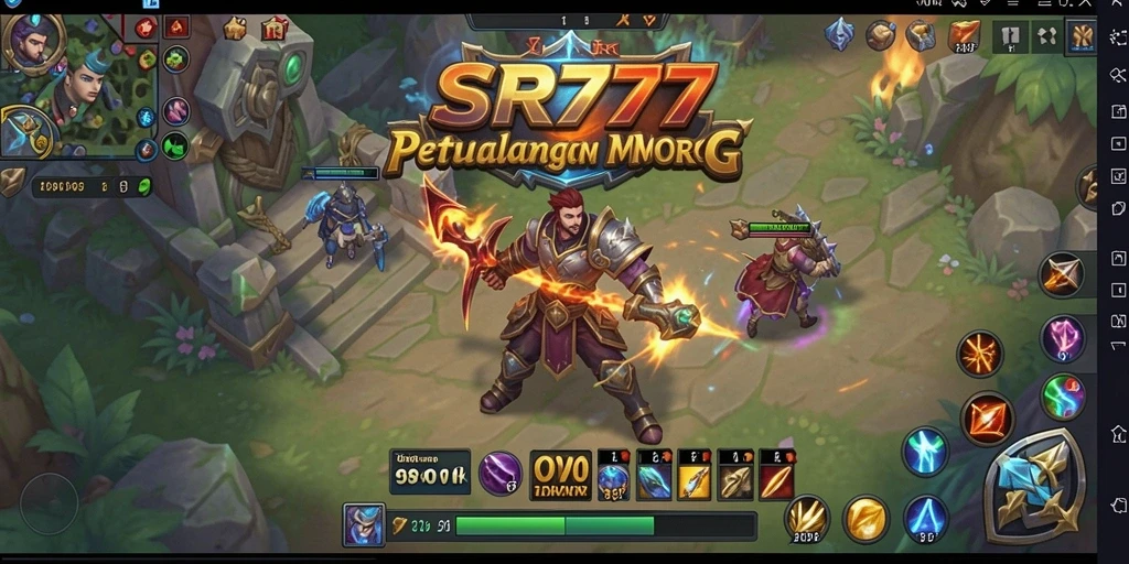 Menampilkan gameplay seru dan petualangan dalam SR777 MMORPG.