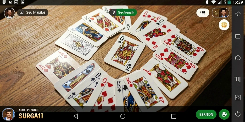 Tampilan gameplay SURGA11 yang menegangkan dan penuh strategi dalam Gaple.