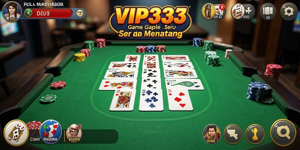Screenshot gameplay Gaple yang menarik di VIP333.