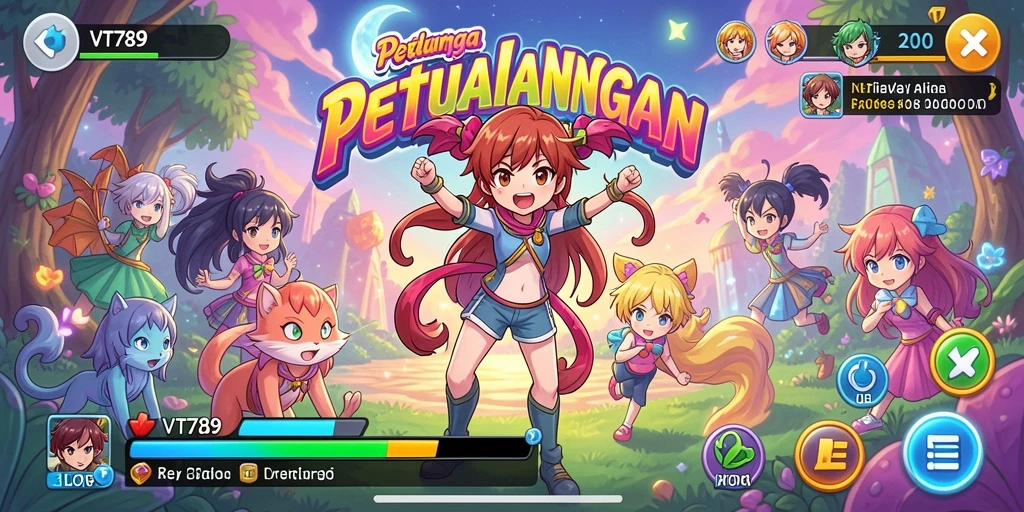 Gameplay menarik dari VT789 dalam dunia Anime yang penuh warna.