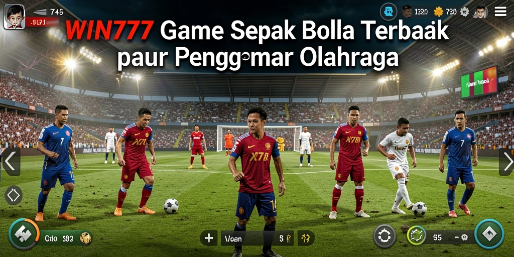 Gameplay seru WIN777 dengan aksi sepak bola yang mendebarkan.