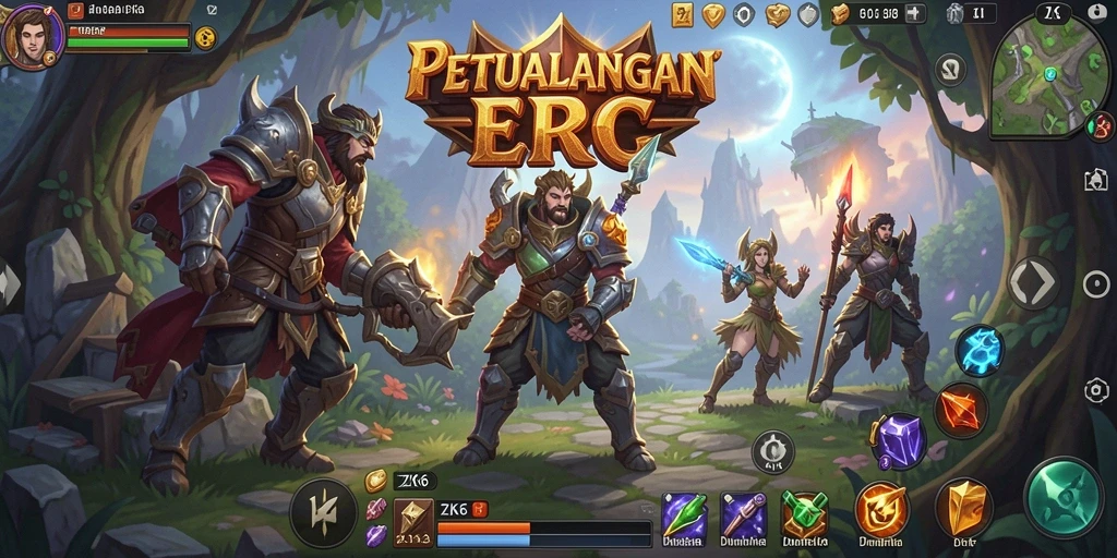 Tangkapan layar ZK6 menampilkan aksi pertarungan seru di dunia RPG.